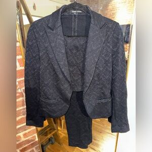 Amanda & Chelsea Elegant Brocade Suit with Pants & Skirt